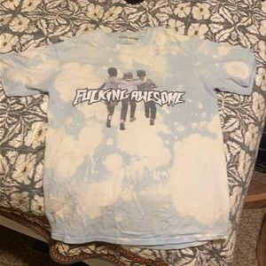 Fucking awesome F/A t-shirt bleach dyed